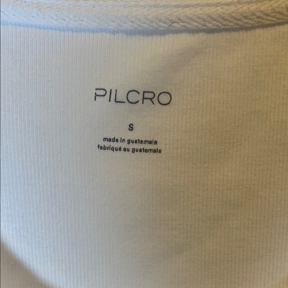 Pilcro Women's Cream Short Sleeve Tee - Picture 2 of 3